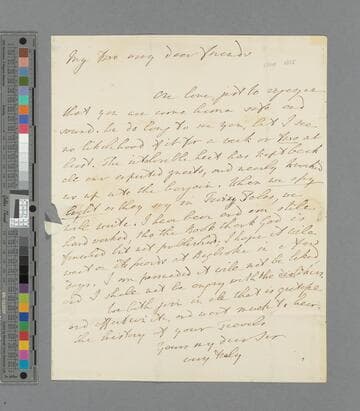 Hannah More. Letter to Dr. Lovell
