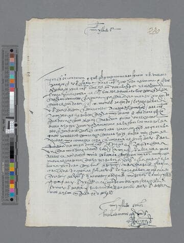 Martín Prieto letter to Gonzalo Pizarro