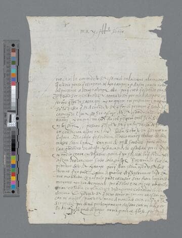 Gerónimo de Villegas letter to Gonzalo Pizarro