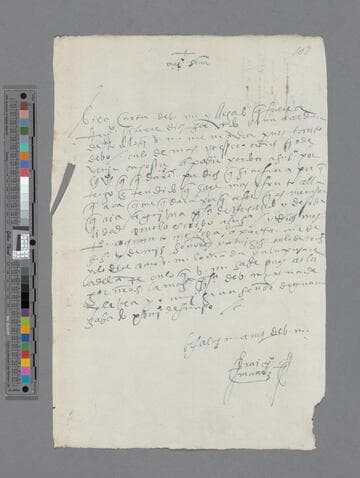 Pedro Muñoz letter to Pedro Guillén