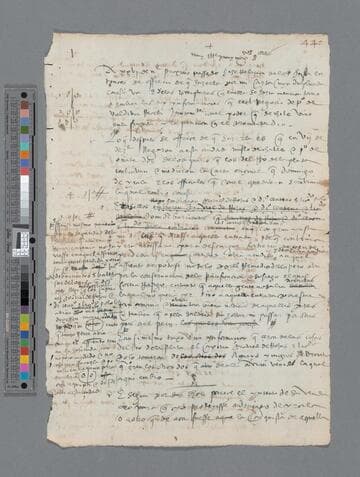 Pedro de la Gasca, Bishop, draft document to El Consejo de Indias