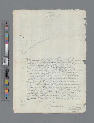 Diego de Herrera letter to Gonzalo Pizarro