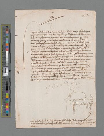 Carlos V, Emperor of Germany and King of Spain, letter to Pedro de la Gasca, Bishop