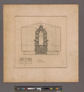 Doheny, Mrs. E. L.: Design for a Gilt Reliquary