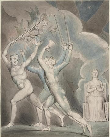 Illustration 6 to Milton's "Comus": The Brothers Driving out Comus