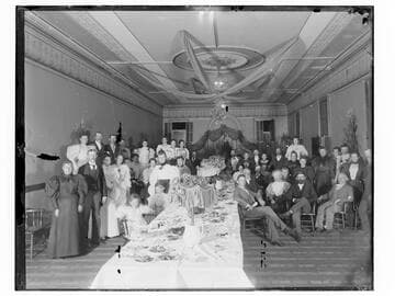 Banquet in elegant hall
