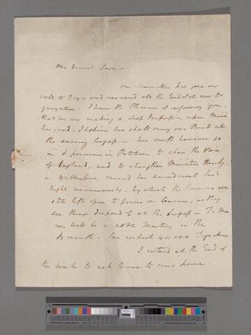 Clarkson, Thomas. Letter to Catherine (Buck) Clarkson