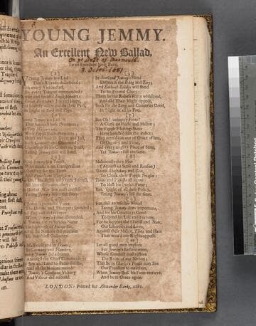 Young Jemmy. An excellent new ballad, to an excellent new tune