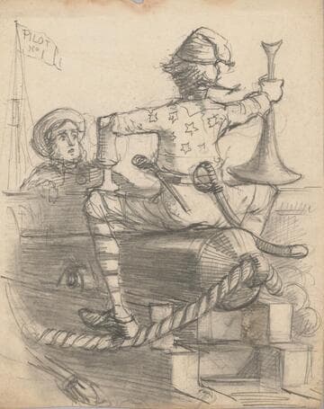 Man with Horn, Sword, and Pistol