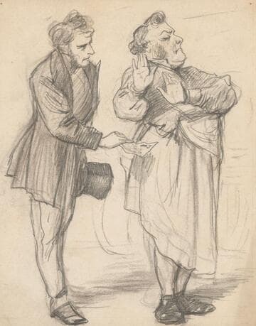 Man Offering Money to a Tradesman