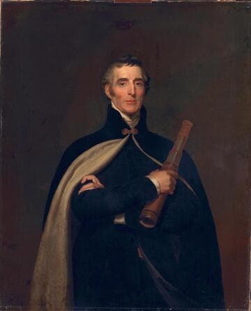 Arthur Wellesley, Duke of Wellington, with a Telescope