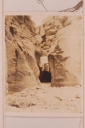 Mouth of Tanner Wash at head of Sheer Wall Rapid