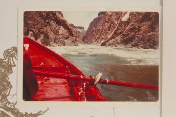Eiseman dory heading into Grapevine Rapid