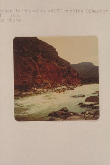 Lug Larsen in Reynolds skiff running Disaster Rapid