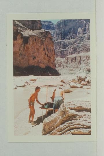 Lunch at Fern Glen Canyon.  Doc Hill at left