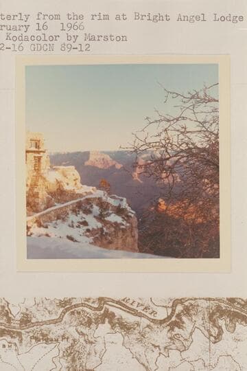 Westerly from the rim at Bright Angel Lodge