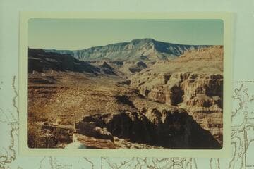 Price Butte from south rim of Indian Canyon