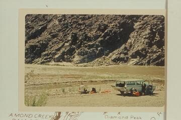 Mooz; Harrington; Morgan; Visbak.  Prepare for float downriver from Diamond Creek