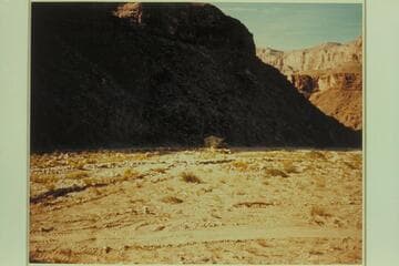 Site of Farlee Hotel near mouth of Peach Springs Wash.  The Canyon at right is Diamond Creek