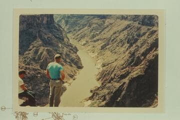 Upriver from about Mile 239 on trail between Separation and Bridge Canyon City, left bank