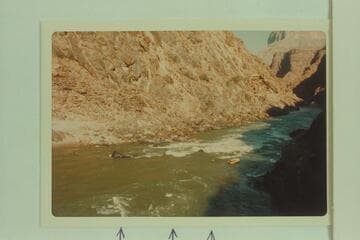 Arrows point to rocks visible.  Rapid 231, lower part