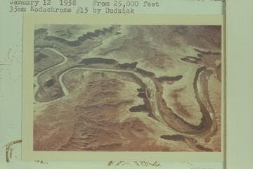 Stillwater Canyon; Anderson Bottom; Bonita Bend; Valentine Bottom; The Turks Head; Deadhorse Canyon.  From 25,000 ft