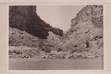 Smooth water at head of Badger Creek Rapid