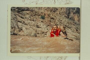 Bill Mooz at about Mile 218 on the float from Mile 209 to Separation Canyon