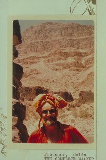 Colin Fletcher, near Mile 216 during his walk from Supai to Diamond Creek