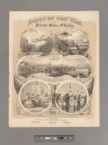 Song of the soldiers / written by "Private" Miles O' Riley [sic] ; composed by Chas. Van Oeckelen