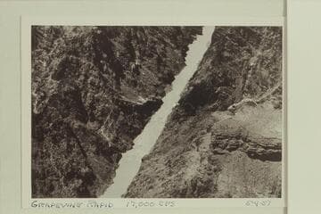 Grapevine Rapid.  Approximate gauge:  17,000 cfs
