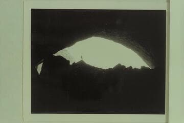Tse-an-Bide; Hance Canyon.  Coconino County.  Figure is A. Lange