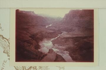 Mouth of 220 Mile Canyon at right, Granite Springs Canyon at left and Diamond Peak in distance