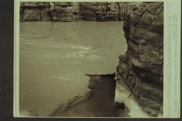 Clear water from Supaid meets the mud of the Colorado, Mile 156