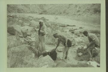 Second camp in Marble Canyon.  President Harding Rapid.  Sanderson; Marston; Beer