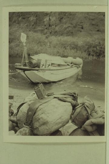 "Esmeralda" in lagoon at mouth of Tapeats Creek