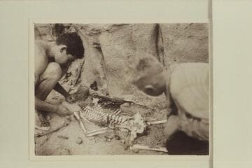 Garth Marston and Bruce Wilson at the skeleton