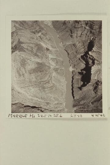 Up in Marble Canyon showing Mile 24.5 to 25.6