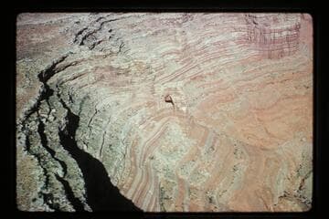 Window in buttress northeast side southwest finger; Cummings Mesa