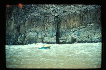 "Wee Yellow" at foot of Monument Creek Rapids