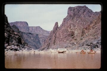 Landing left bank at head of 234 Mile Rapids