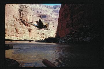 Chopper at dam site