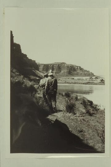 Harry Correll and John Young headed for the mouth of the Dirty Devil to stake placer claims the morning after Correll's rescue