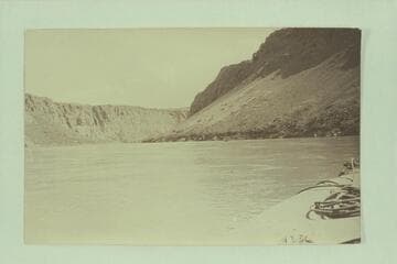 RB-MV Expedition photo.  The large talus and sand slope across from mouth of Navajo Canyon