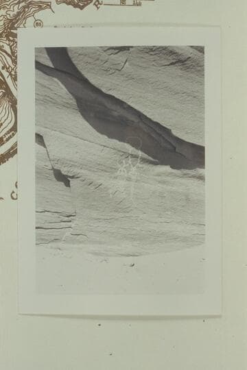 Inscriptions- mouth of Escalante River being submerged by Lake Powell