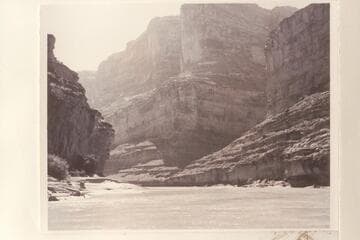 Down Cataract Canyon to Cove Canyon.  Near head of Powell Puddle