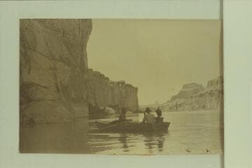 RB-MV Expedition photo captioned "Below Rock Creek.  Above Mile 53; Downstream view toward Tower Butte."  Rock Creek is approximately Mile 55 1/2