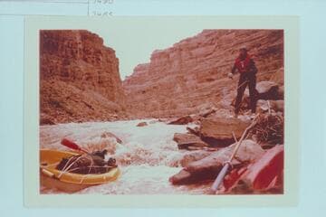 Jorgen Visbak lining a Yak at Dark Canyon