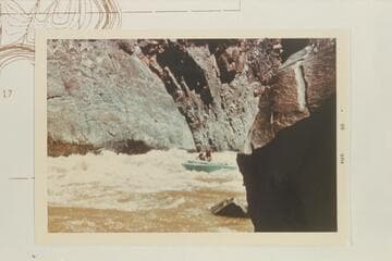 Jack Brennan drives boat in Cisco Bend