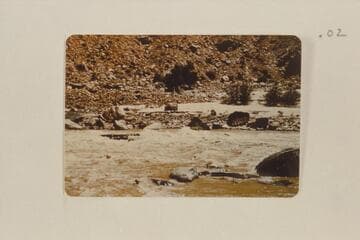 "Dixie Belle" overturned in 5th Rapid, Mile 210.5